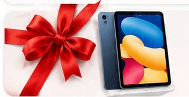 Kayıt olan öğrencilere hediye edilen iPad